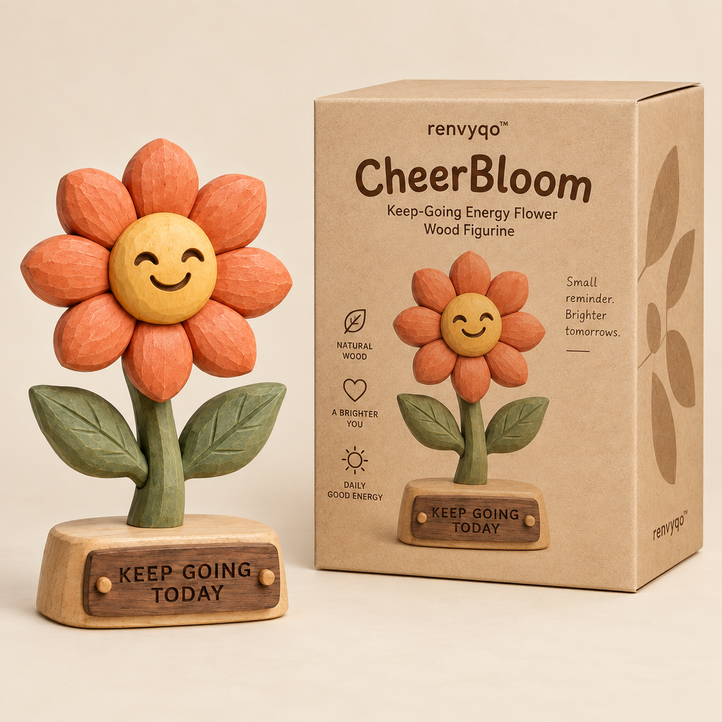 renvyqo™ CheerBloom Keep-Going Energy Flower Wood Figurine image 5