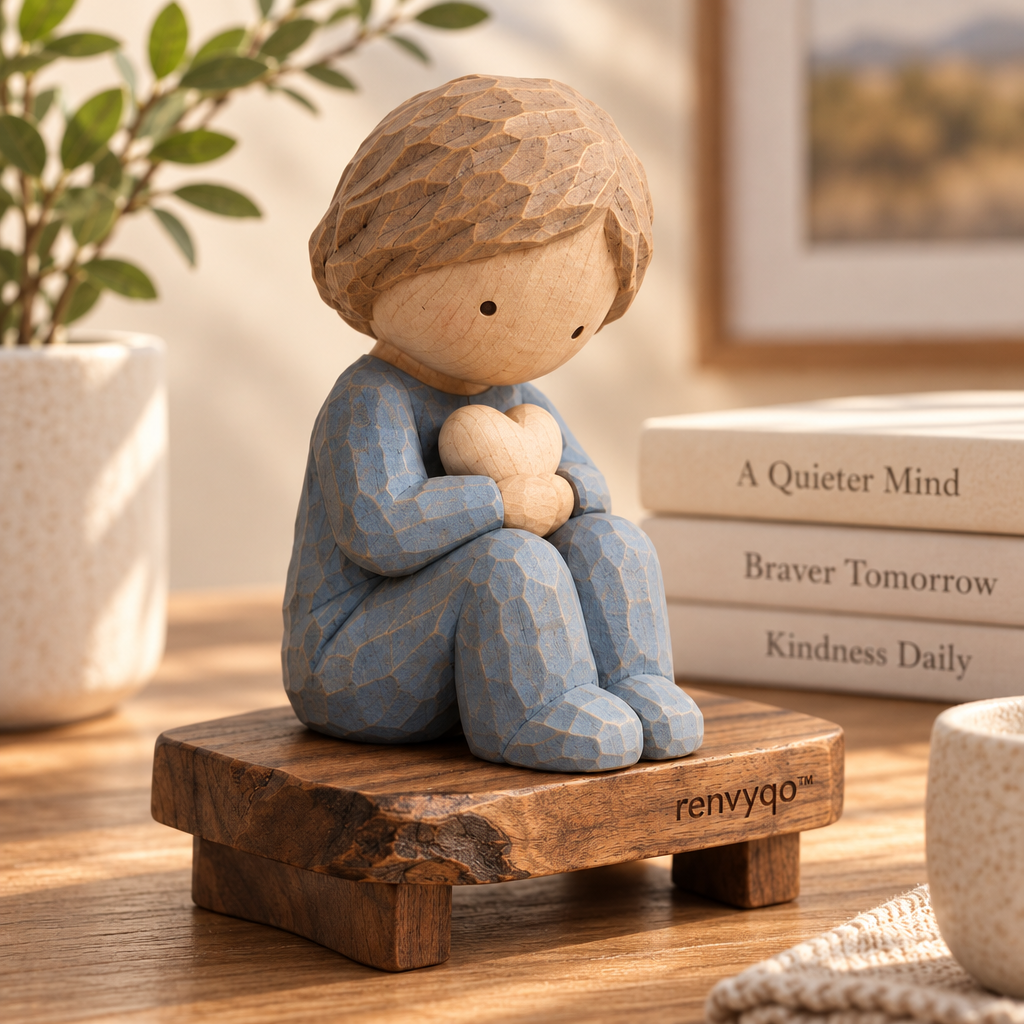 renvyqo™ QuietMate Quiet Companion Little-Person Wood Figurine image 3