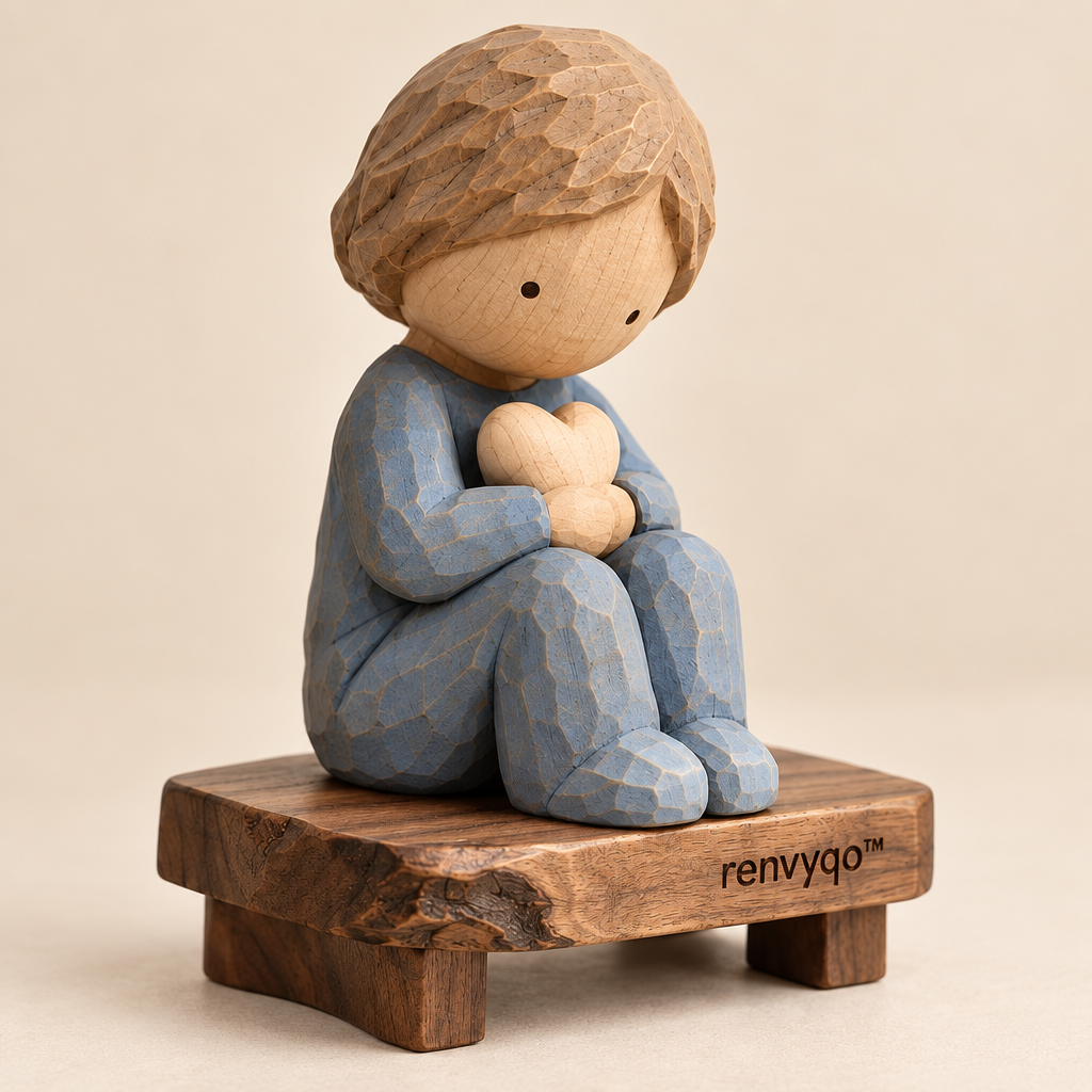 renvyqo™ QuietMate Quiet Companion Little-Person Wood Figurine image 5